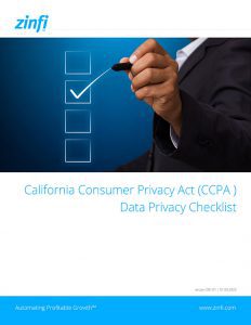 Consumer Privacy Act Data Privacy Checklist