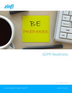 ZINFI and GDPR Readiness