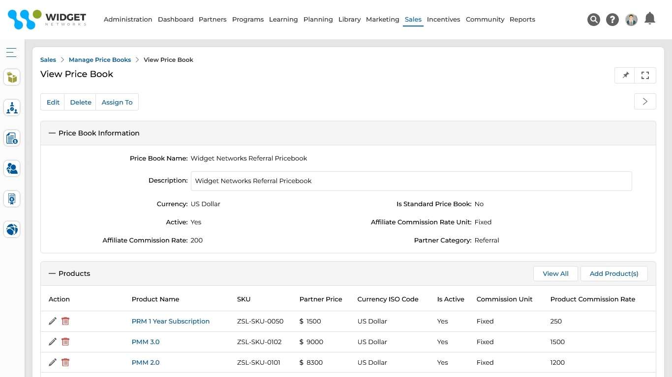 Referral Pricebook Management