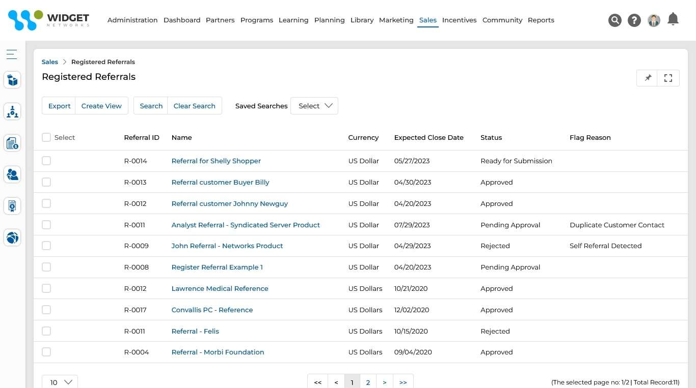 Registered Referrals