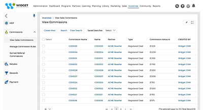 Commissions Management Unified Partner Management