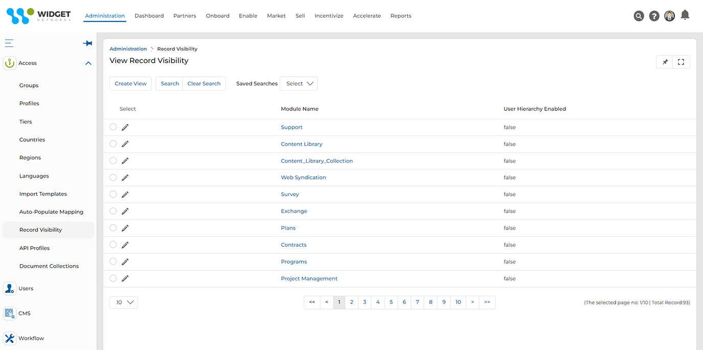 Access Management View Record