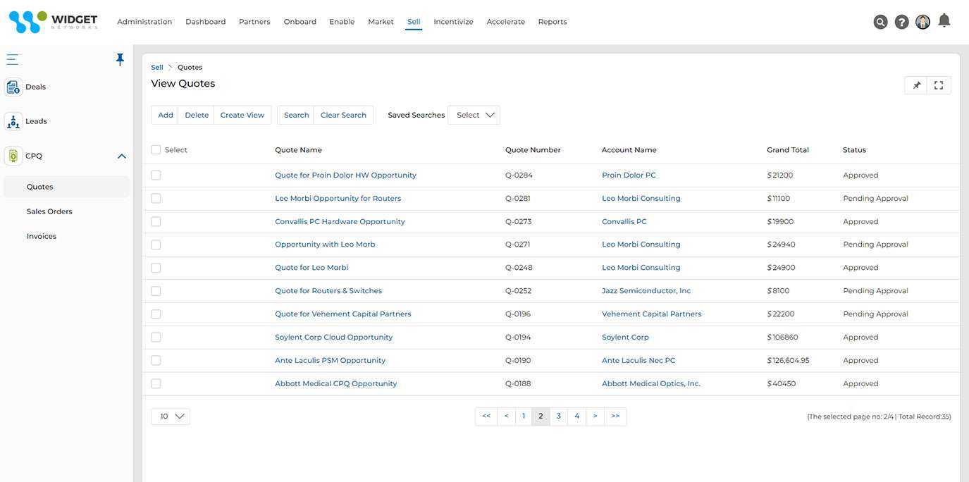 Configure Price Quote Price Management