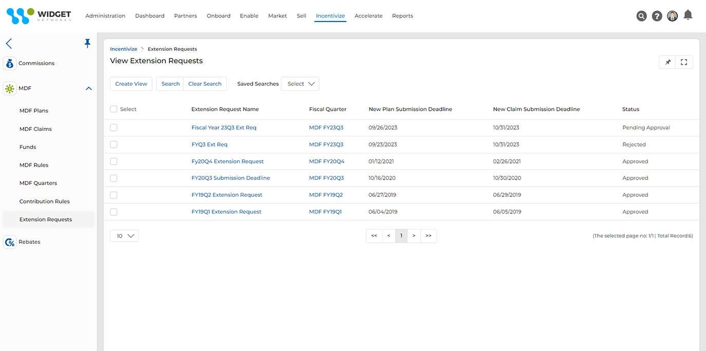 MDF Extension Management