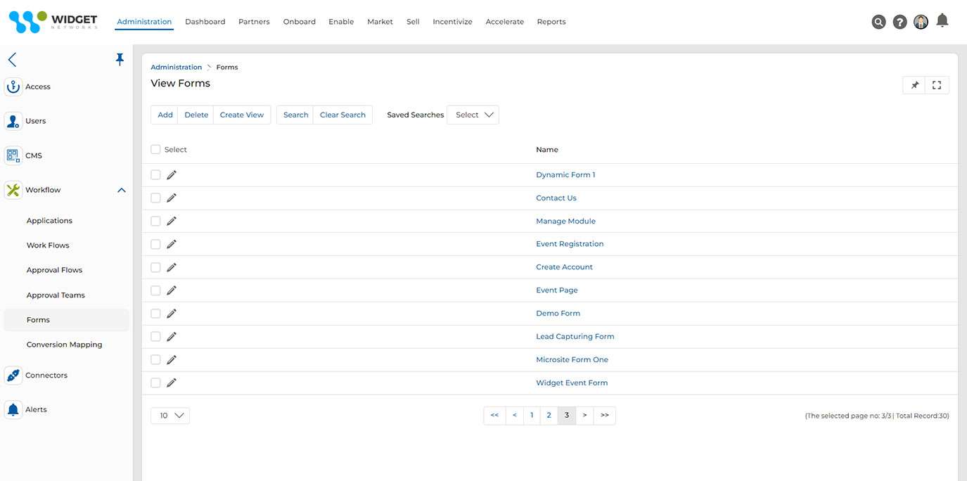 Content Management Dynamic Form