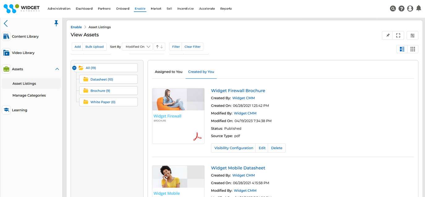 Co-Branded Assets - View Assets