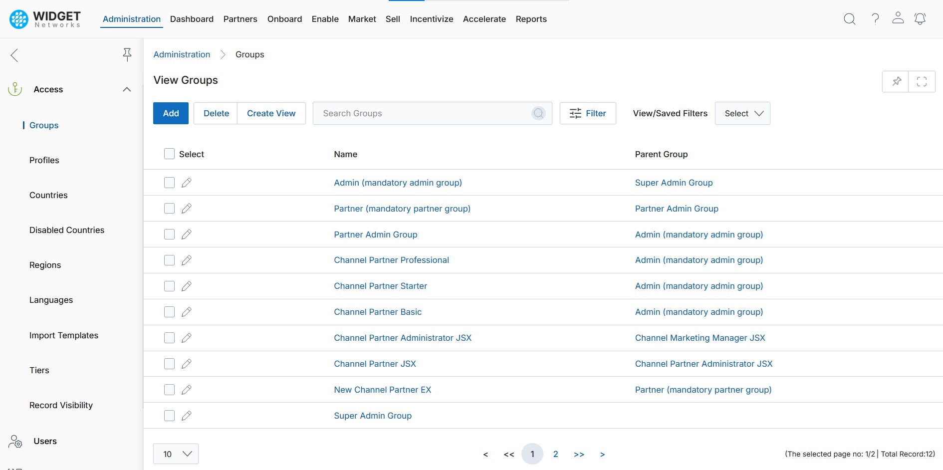 Identity and Access Management Profile and Group Management