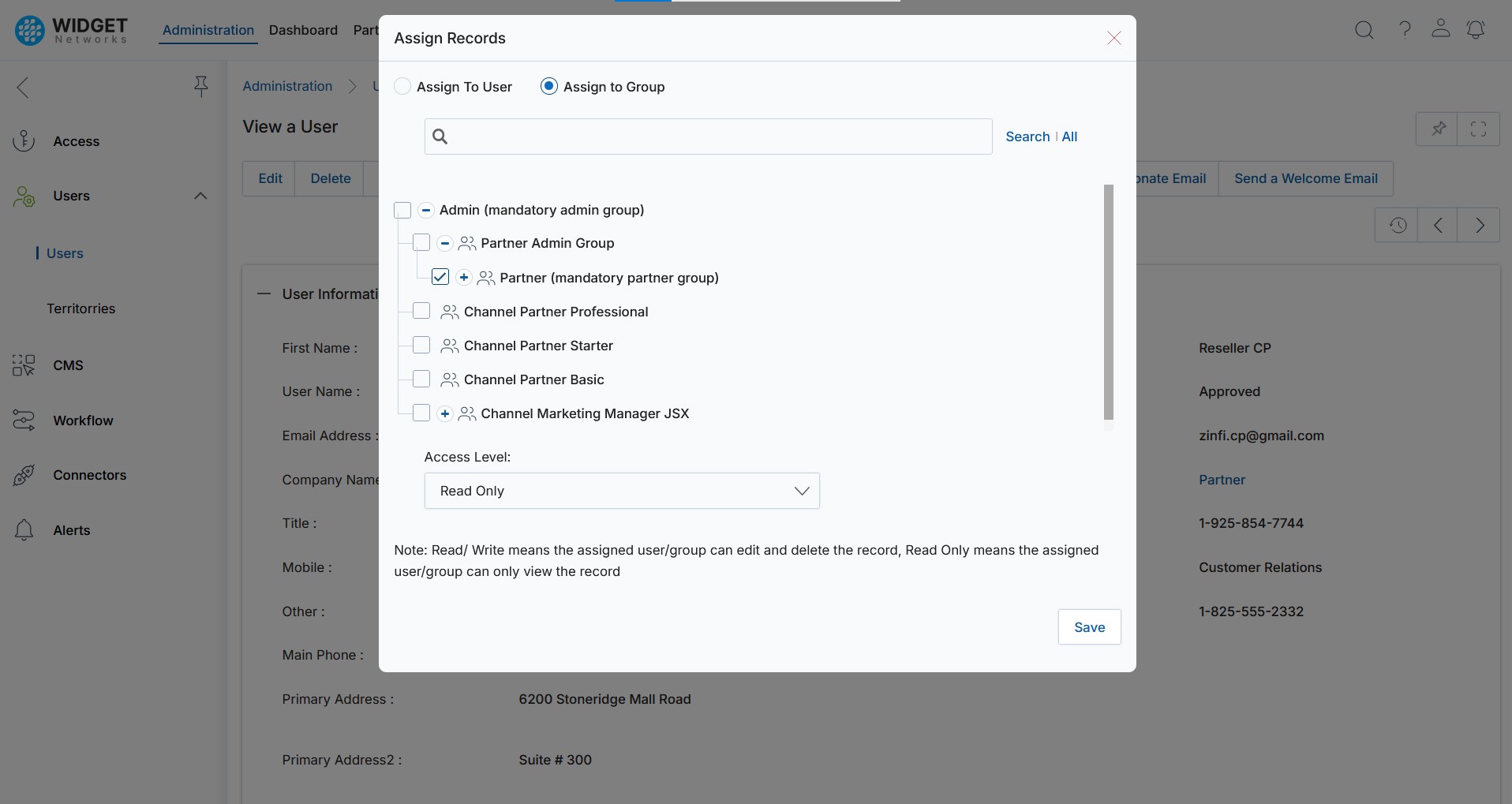 User Management Flexible Permission and Access Control